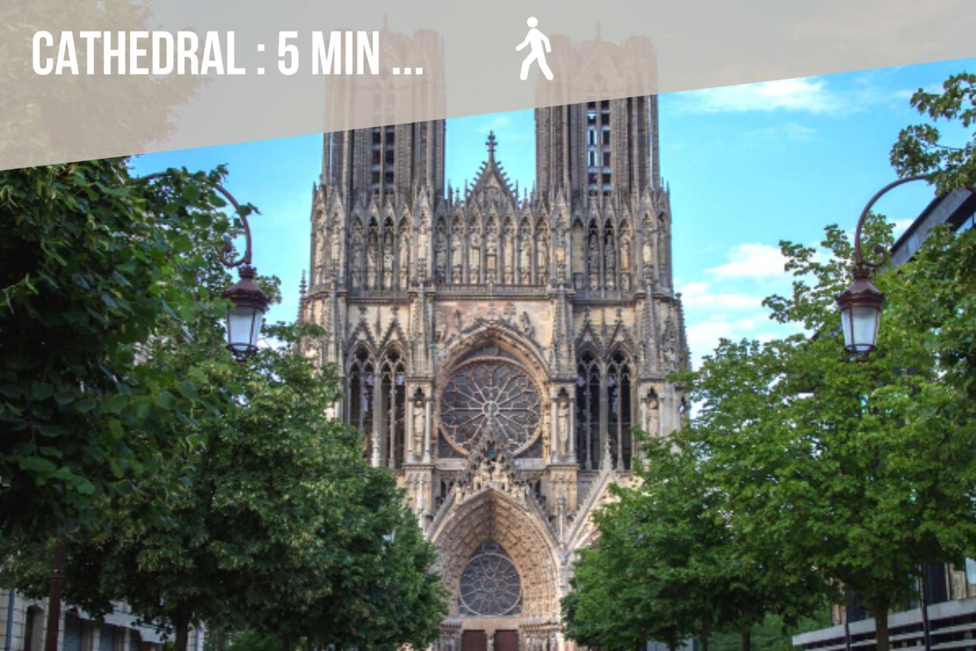 Апартаменты Centre - Parking - Cathedrale Реймс Экстерьер фото